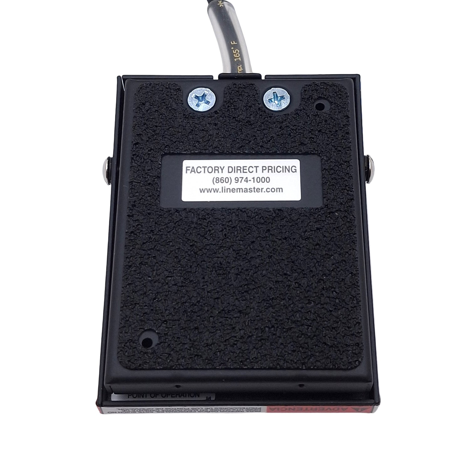 New Linemaster T-91-PS Momentary Foot Pedal Switch, SPDT, 3A 30VAC, 1/4in Mono Plug