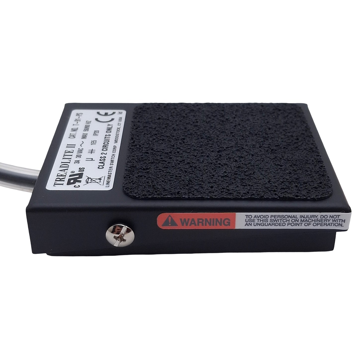 New Linemaster T-91-PS Momentary Foot Pedal Switch, SPDT, 3A 30VAC, 1/4in Mono Plug