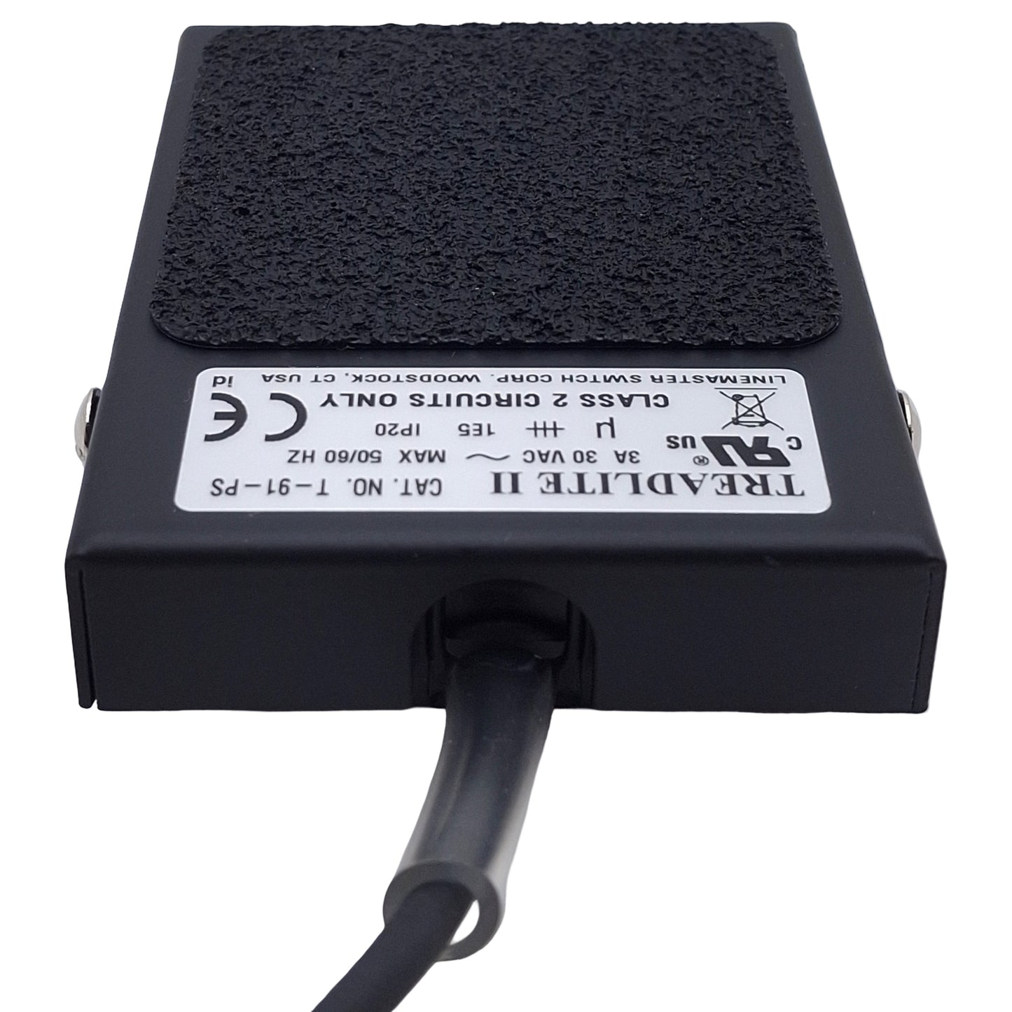 New Linemaster T-91-PS Momentary Foot Pedal Switch, SPDT, 3A 30VAC, 1/4in Mono Plug