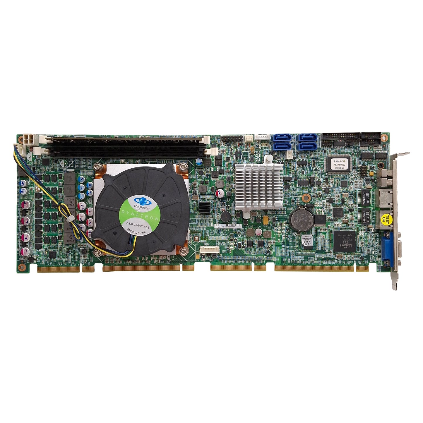Used PEAK 876VL2 Rev D Industrial Motherboard & CPU Intel i7-870 2.93Ghz RAM 2GB DDR3