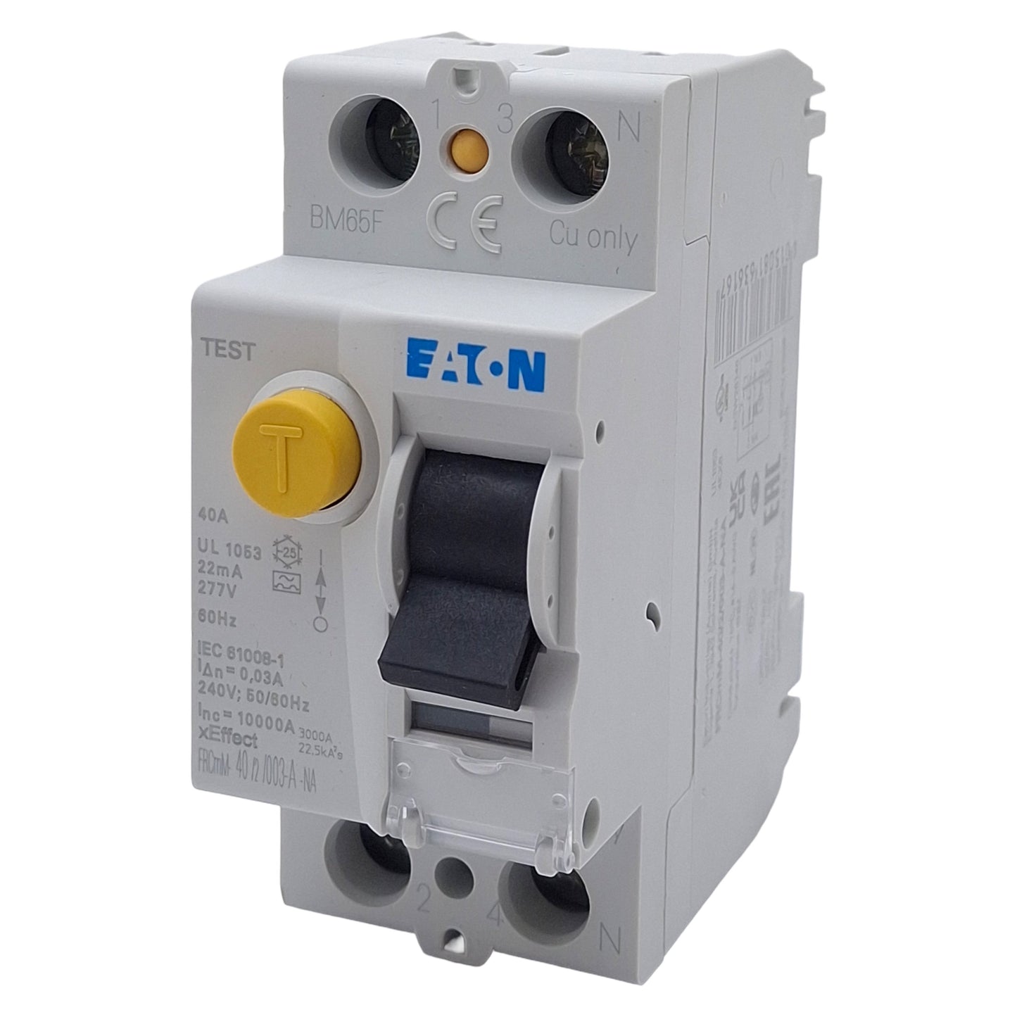 New Eaton FRCMM-40/2/003-A-NA Residual Current Circuit Breaker, 2P, 30mA, 40A 240VAC