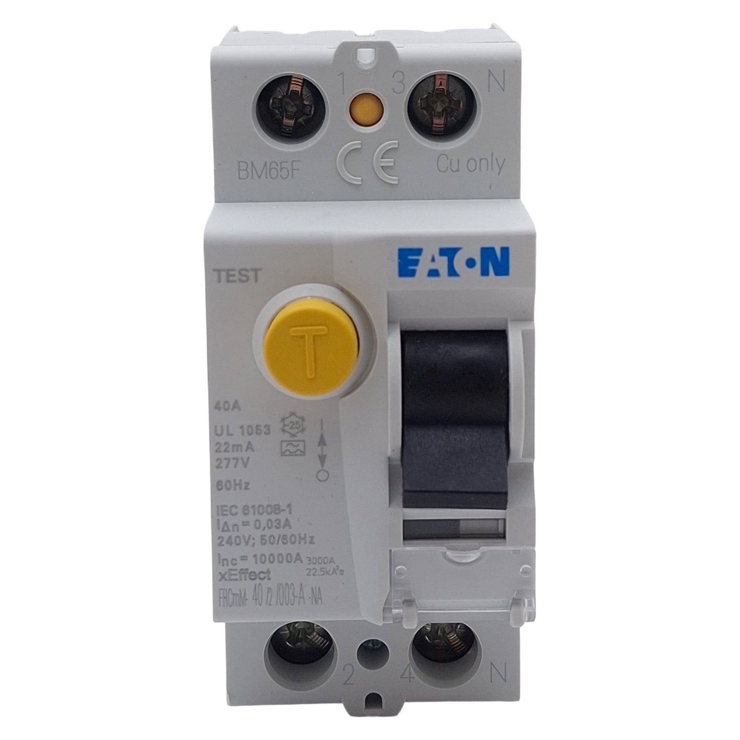 New Eaton FRCMM-40/2/003-A-NA Residual Current Circuit Breaker, 2P, 30mA, 40A 240VAC