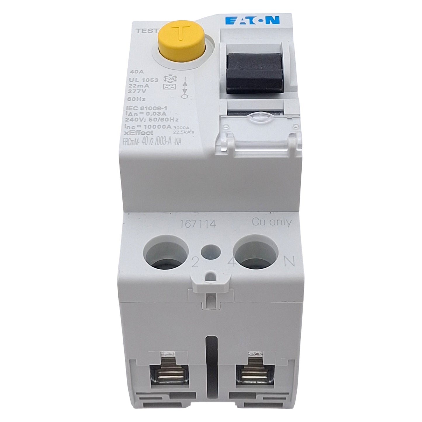New Eaton FRCMM-40/2/003-A-NA Residual Current Circuit Breaker, 2P, 30mA, 40A 240VAC