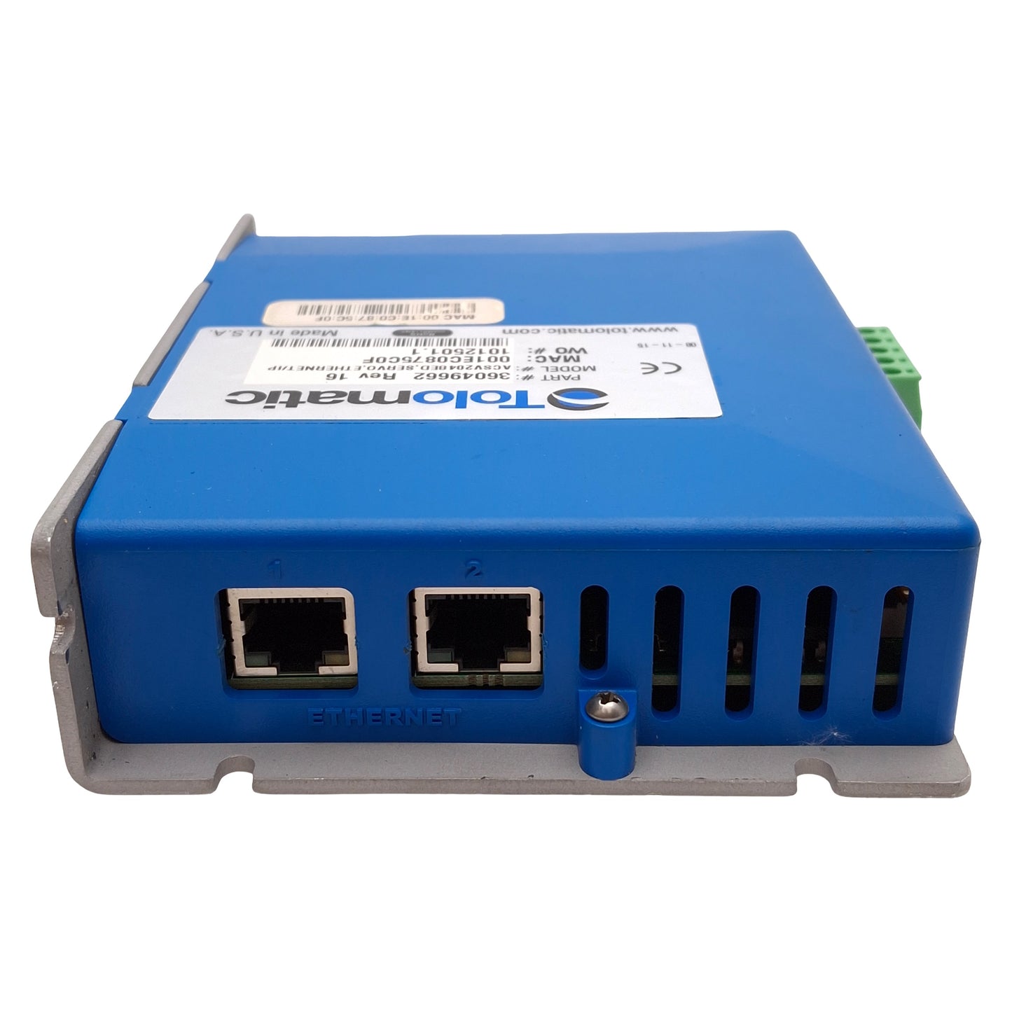 Used Tolomatic 36049662 ACSV2048ED Servo Drive/Controller, Ethernet/IP, 10A 10-60VDC