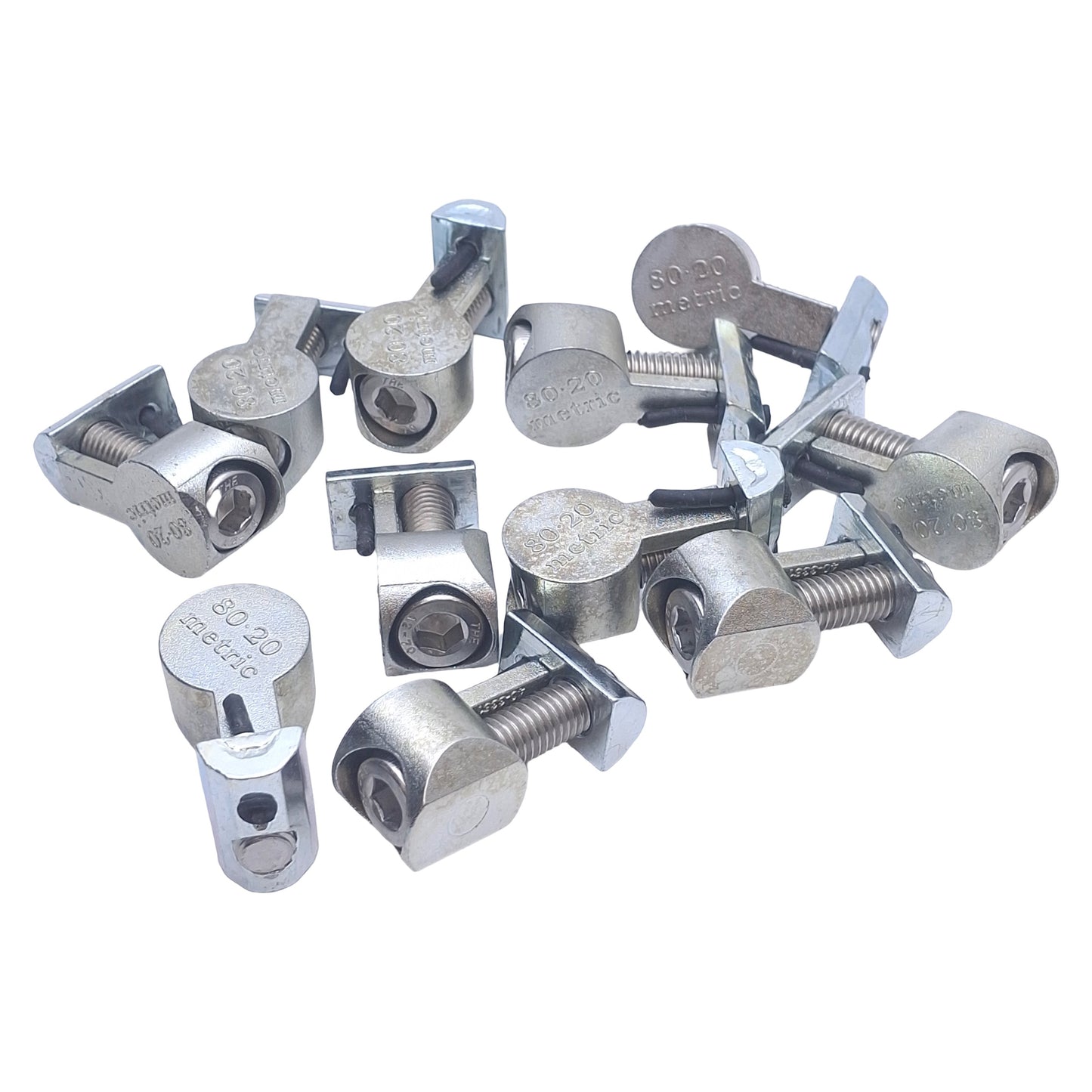 Used Lot of 10 80/20 40-3362 Standard Anchor Fastener M8x30mm SHCS, 33mm x 15.97mm