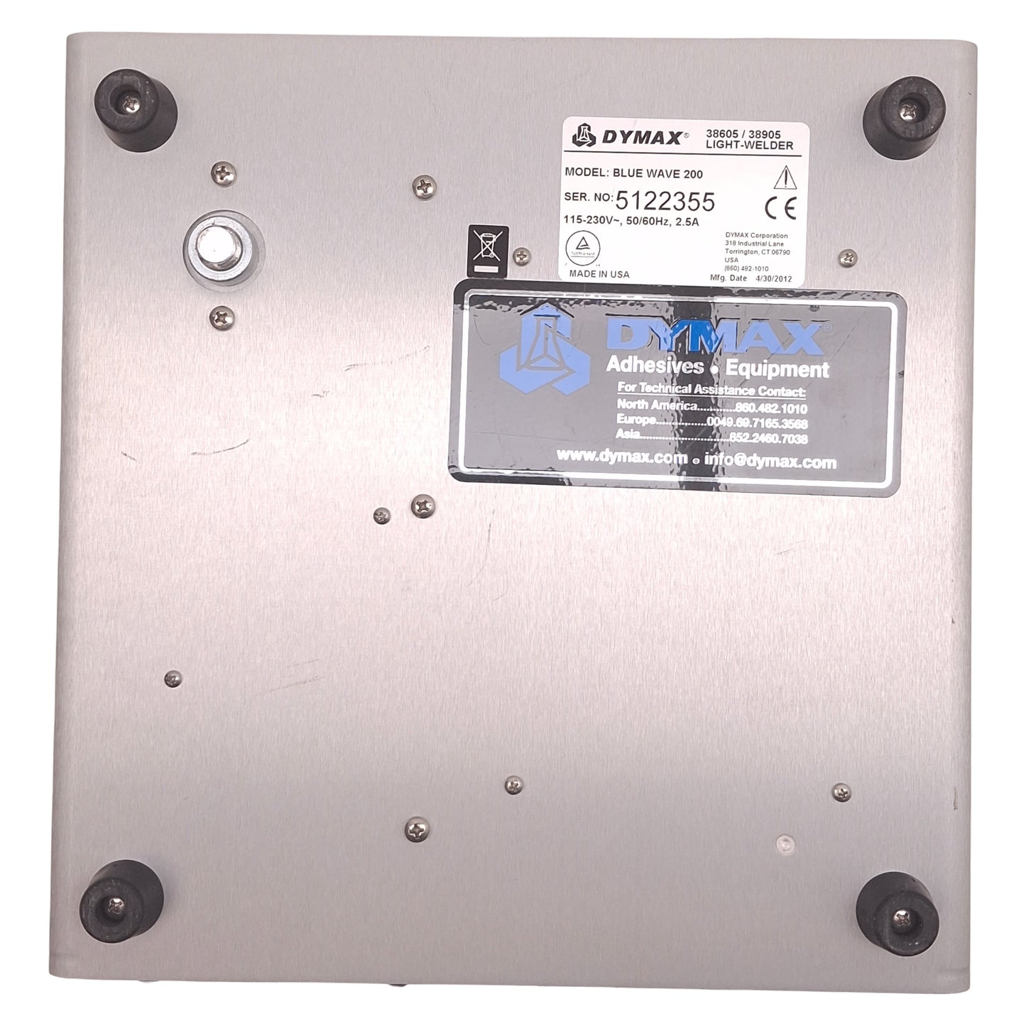 Used Dymax BlueWave 200 V1.1 UV Curing Spot Lamp, 200W 300-450nm, 115-230VAC