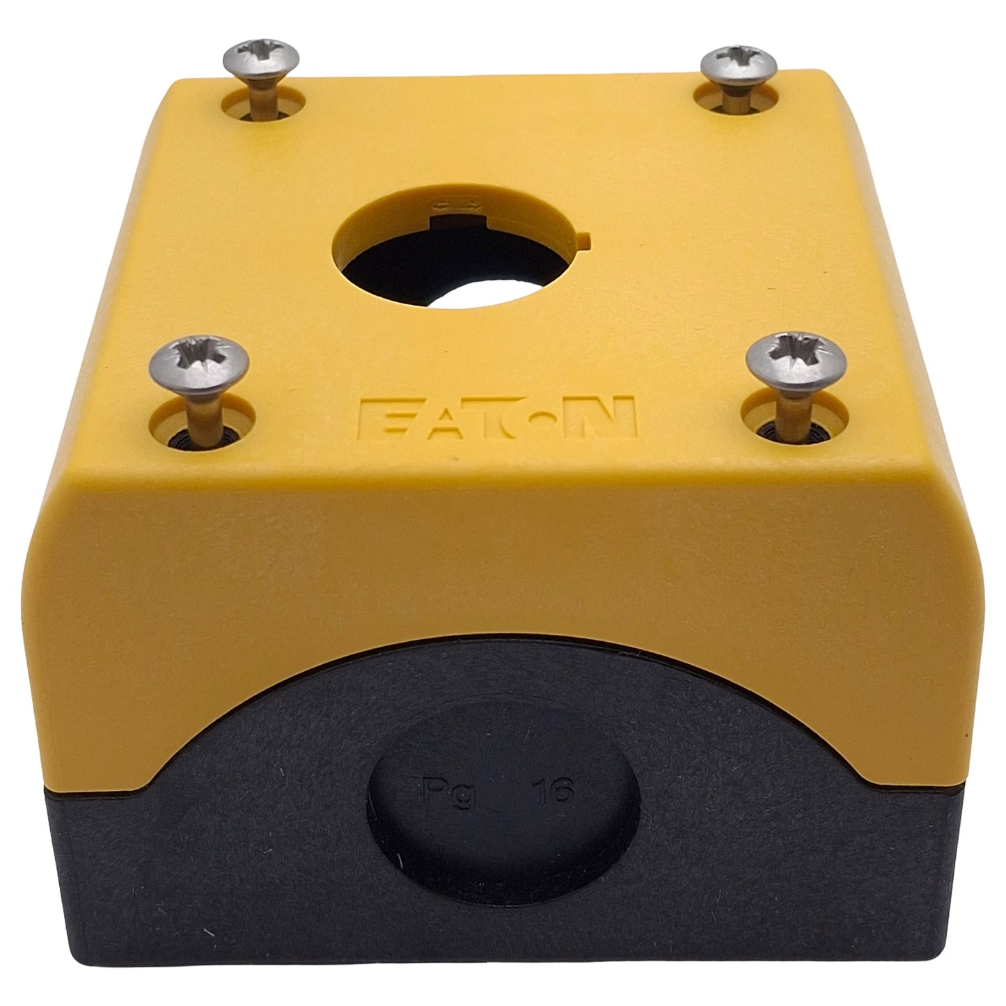 New Eaton M22-IY1-PG 3-5495-002A Emergency Stop Pushbutton Enclosure, M22, ø22.5mm