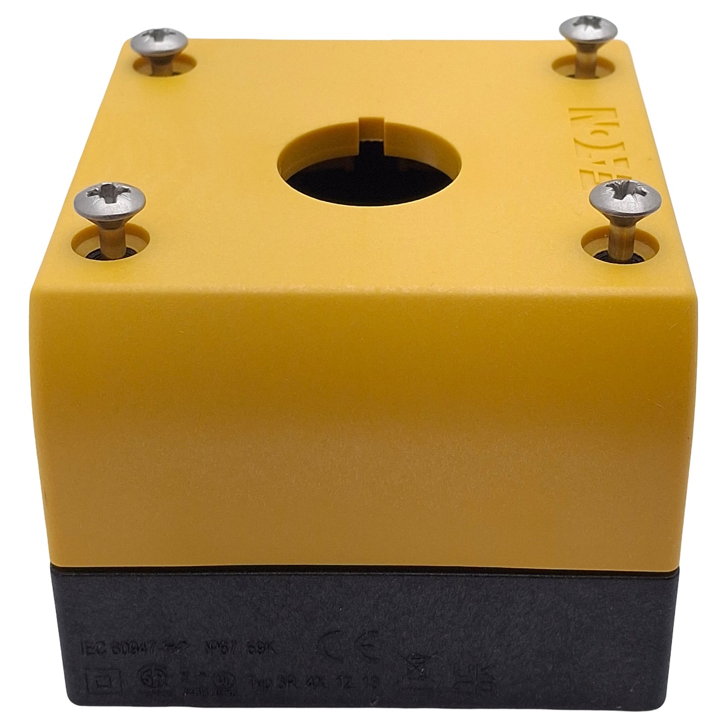 New Eaton M22-IY1-PG 3-5495-002A Emergency Stop Pushbutton Enclosure, M22, ø22.5mm