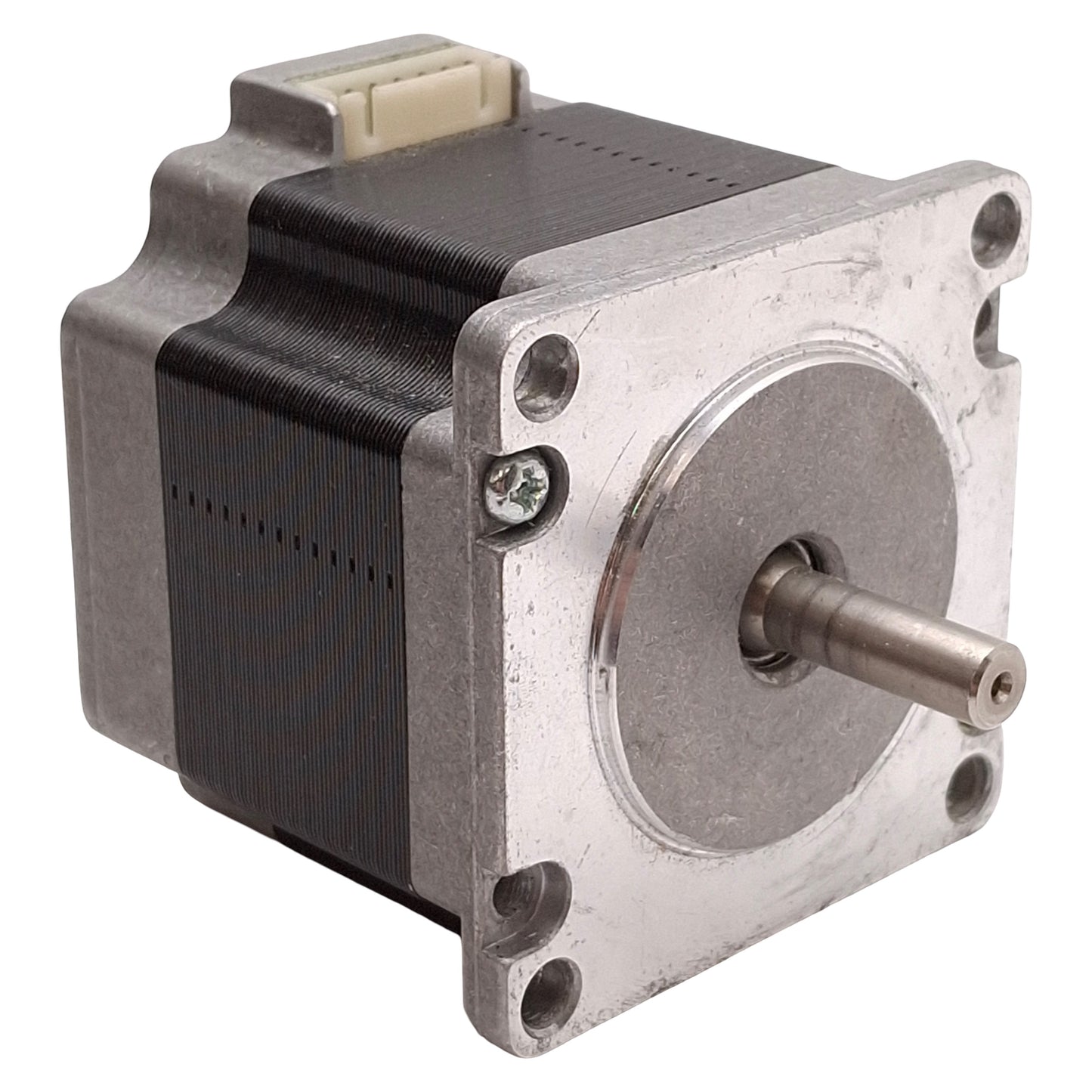 Used Moons 23HS1034-01E Stepper Motor, 1.8°, 2.1A, 500ppr, ø1/4in Shaft, NEMA 23