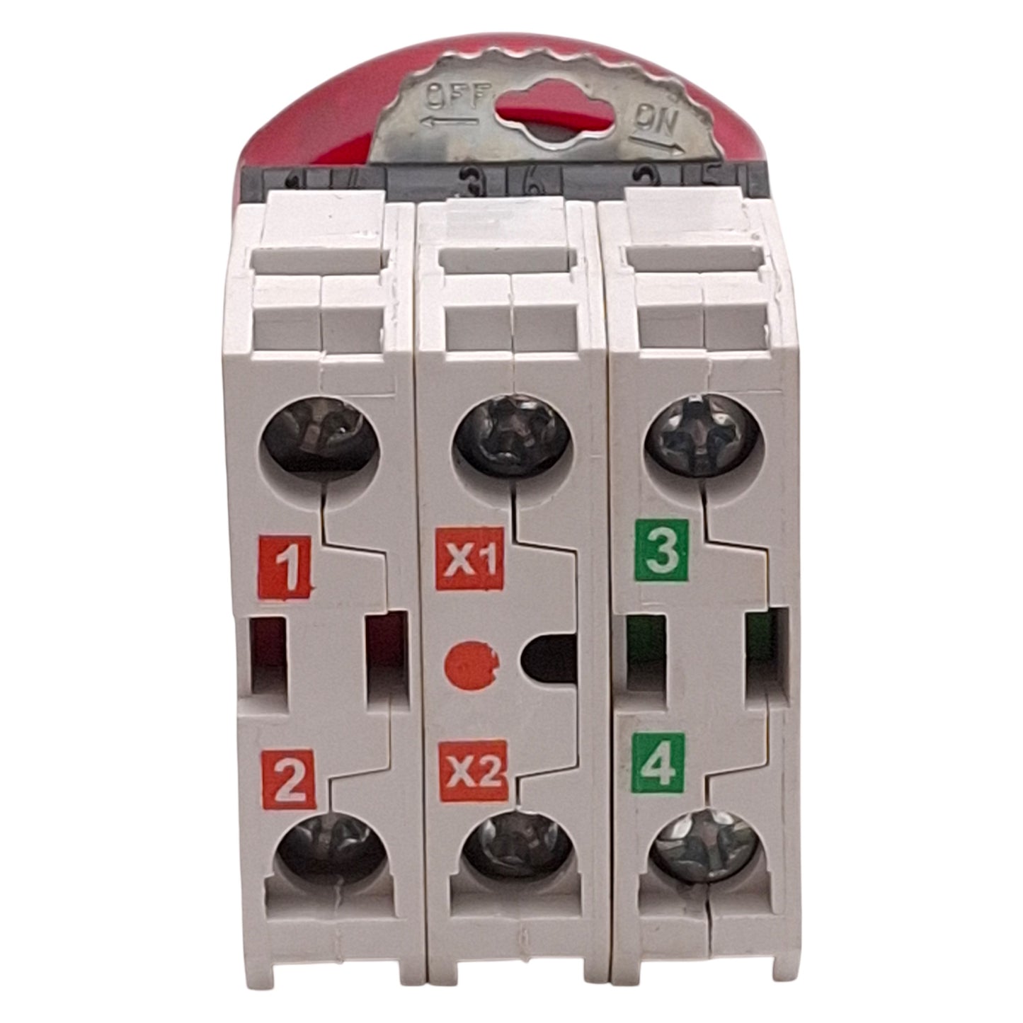 Used Baco L22EM10-3EARL11 Red Twist-Release E-Stop Pushbutton, 1NO+1NC, 24VAC/DC Lamp