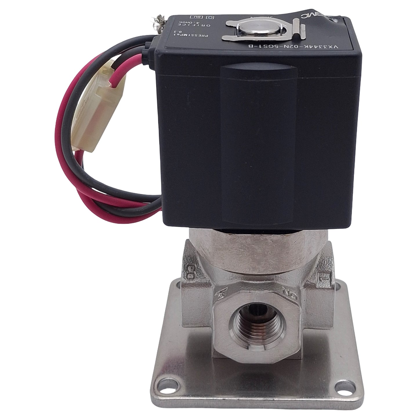 New SMC VX3344K-02N-5GS1-B Solenoid Valve, 1/4in NPT, 0.3/1.0MPa, 24VDC Coil