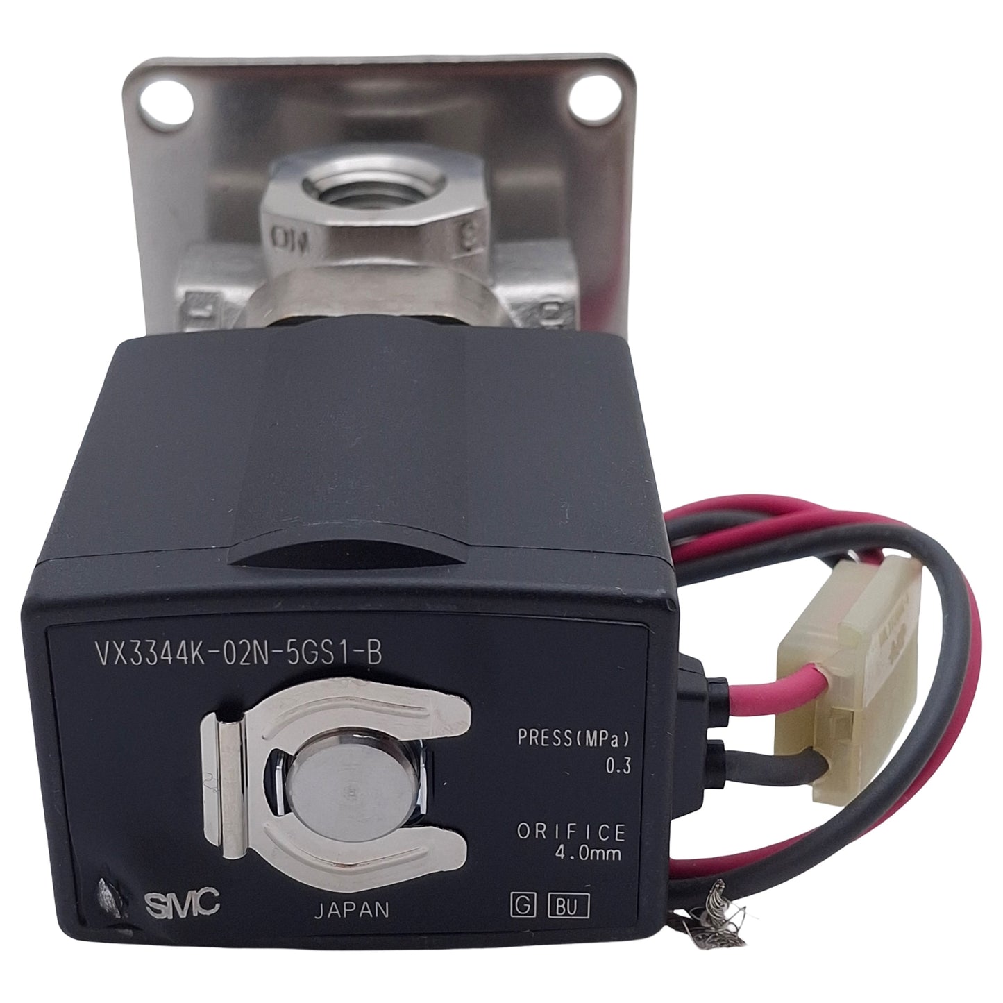 New SMC VX3344K-02N-5GS1-B Solenoid Valve, 1/4in NPT, 0.3/1.0MPa, 24VDC Coil