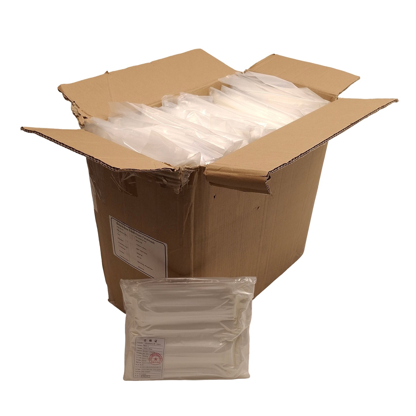 New Lot of 1850 Teknimask TMEL-7B Cleanroom Facemask, 175mm x 95mm Size