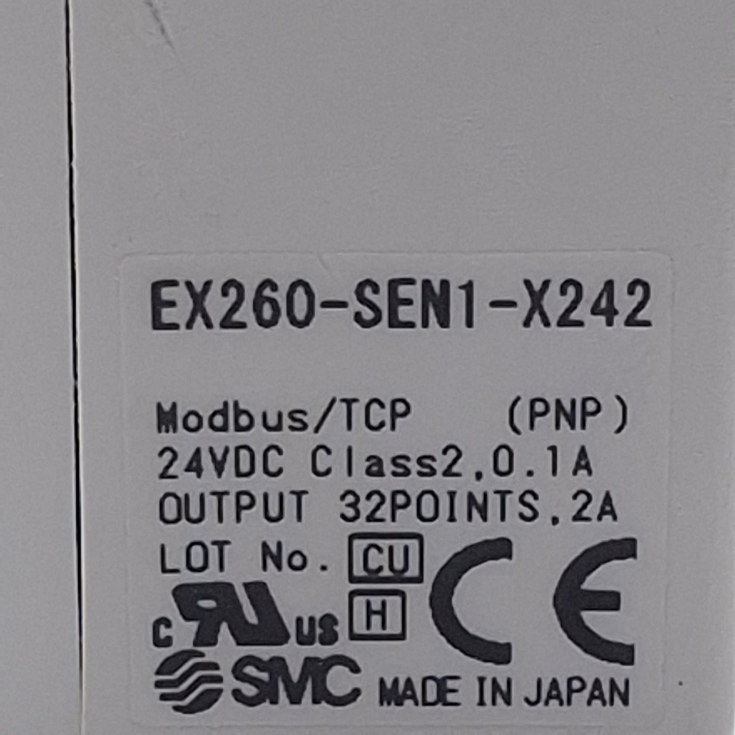 New – Open box SMC EX260-SEN1-X242 EX300 Serial Interface Unit, 32-Output, EtherNet, M12, 24VDC