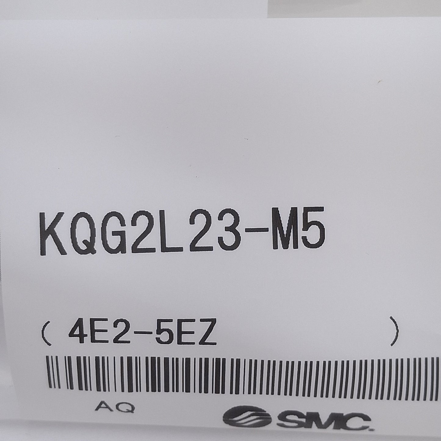 New Lot of 2 SMC KQG2L23-M5 One-Touch Elbow Fitting 90°, M5x0.8 to ø3.2mm Tube, 1MPa