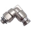New Lot of 2 SMC KQG2L23-M5 One-Touch Elbow Fitting 90°, M5x0.8 to ø3.2mm Tube, 1MPa