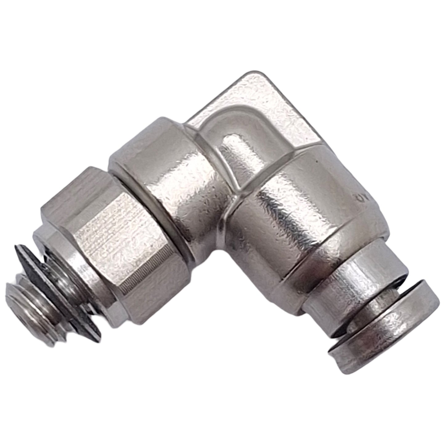 New Lot of 2 SMC KQG2L23-M5 One-Touch Elbow Fitting 90°, M5x0.8 to ø3.2mm Tube, 1MPa
