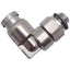 New Lot of 2 SMC KQG2L23-M5 One-Touch Elbow Fitting 90°, M5x0.8 to ø3.2mm Tube, 1MPa