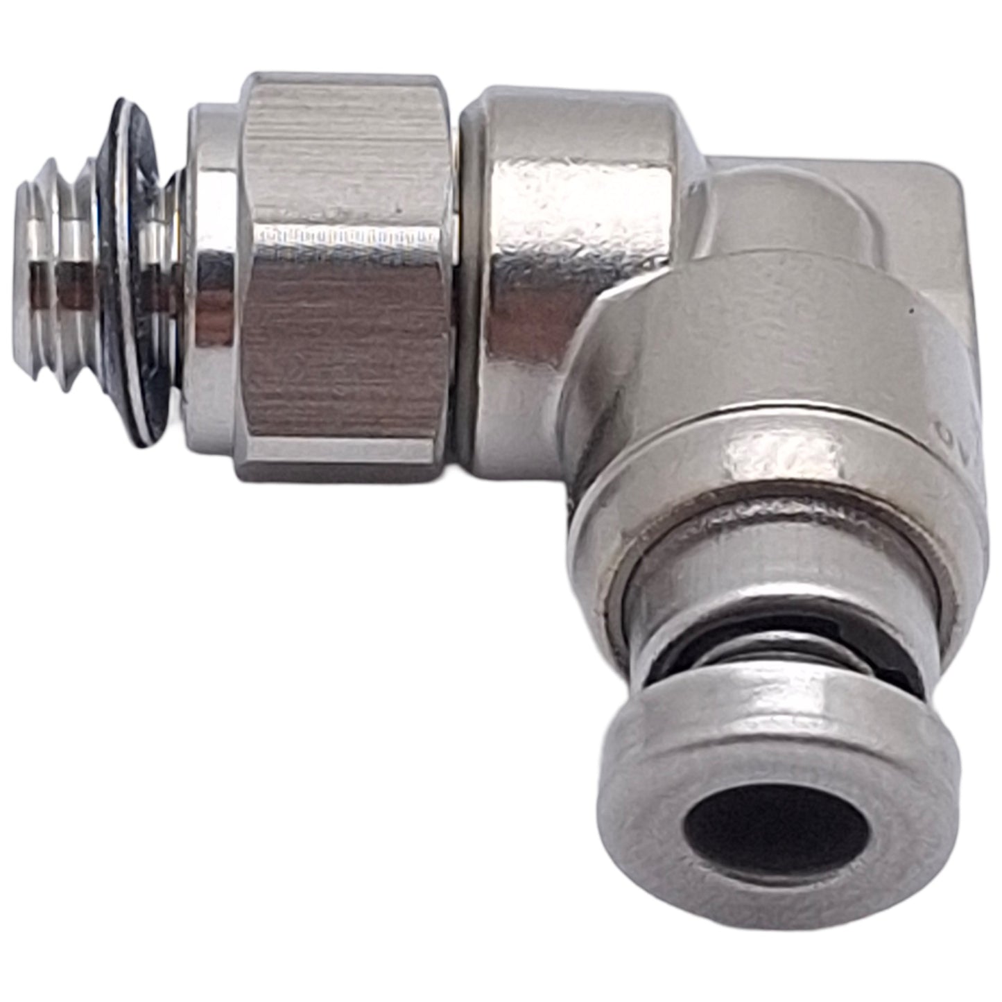 New Lot of 2 SMC KQG2L23-M5 One-Touch Elbow Fitting 90°, M5x0.8 to ø3.2mm Tube, 1MPa