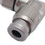 New Lot of 2 SMC KQG2L23-M5 One-Touch Elbow Fitting 90°, M5x0.8 to ø3.2mm Tube, 1MPa