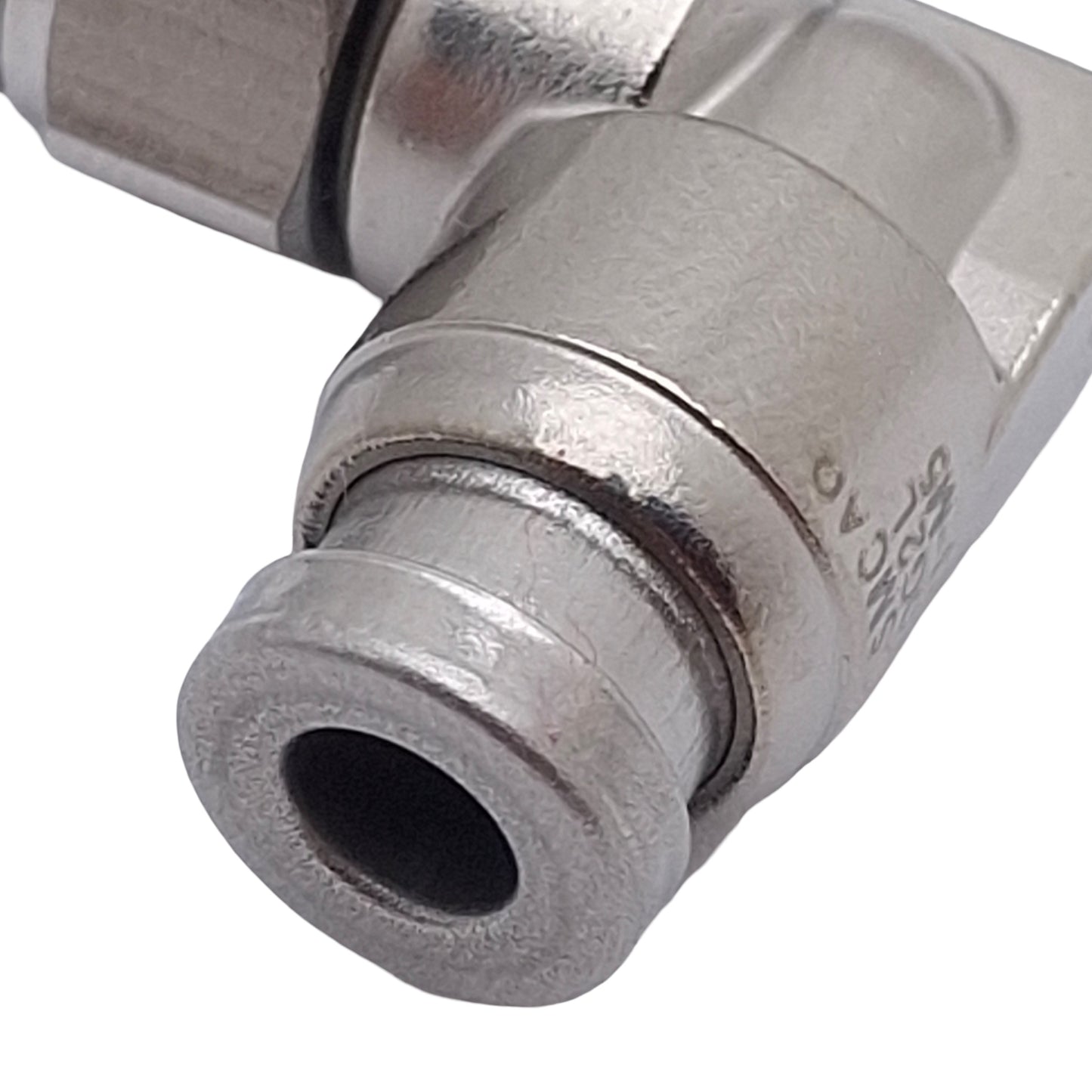 New Lot of 2 SMC KQG2L23-M5 One-Touch Elbow Fitting 90°, M5x0.8 to ø3.2mm Tube, 1MPa