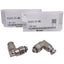 New Lot of 2 SMC KQG2L23-M5 One-Touch Elbow Fitting 90°, M5x0.8 to ø3.2mm Tube, 1MPa