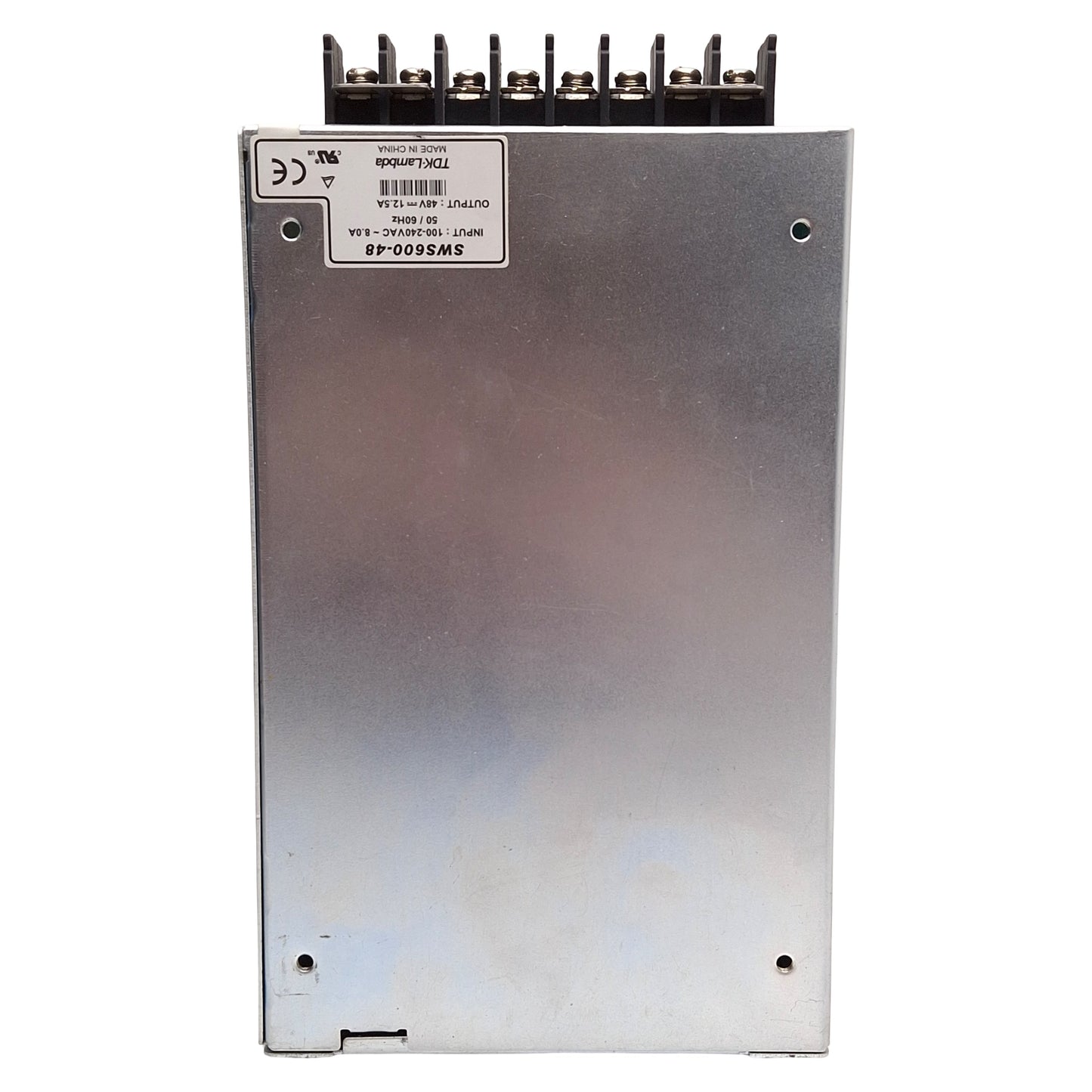 Used TDK-Lambda SWS600-48 DC Power Supply, 600W 48VDC 12.5A Output, 100-240VAC Input