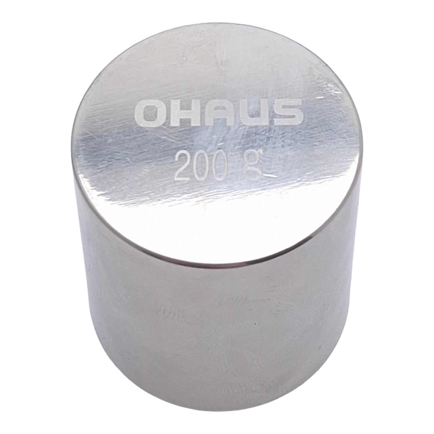 Used Ohaus 71131274 Stainless Steel Calibration Weight for Balances, 200g, F2 Class