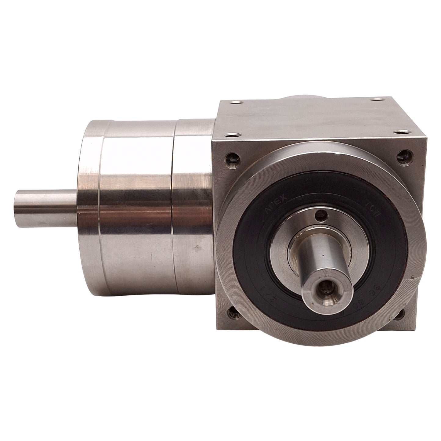 Used Apex Dynamics AT075L1(LF)-S1 Right Angle 1:1 Gearbox, 45Nm, 6500rpm, ø16mm Shaft