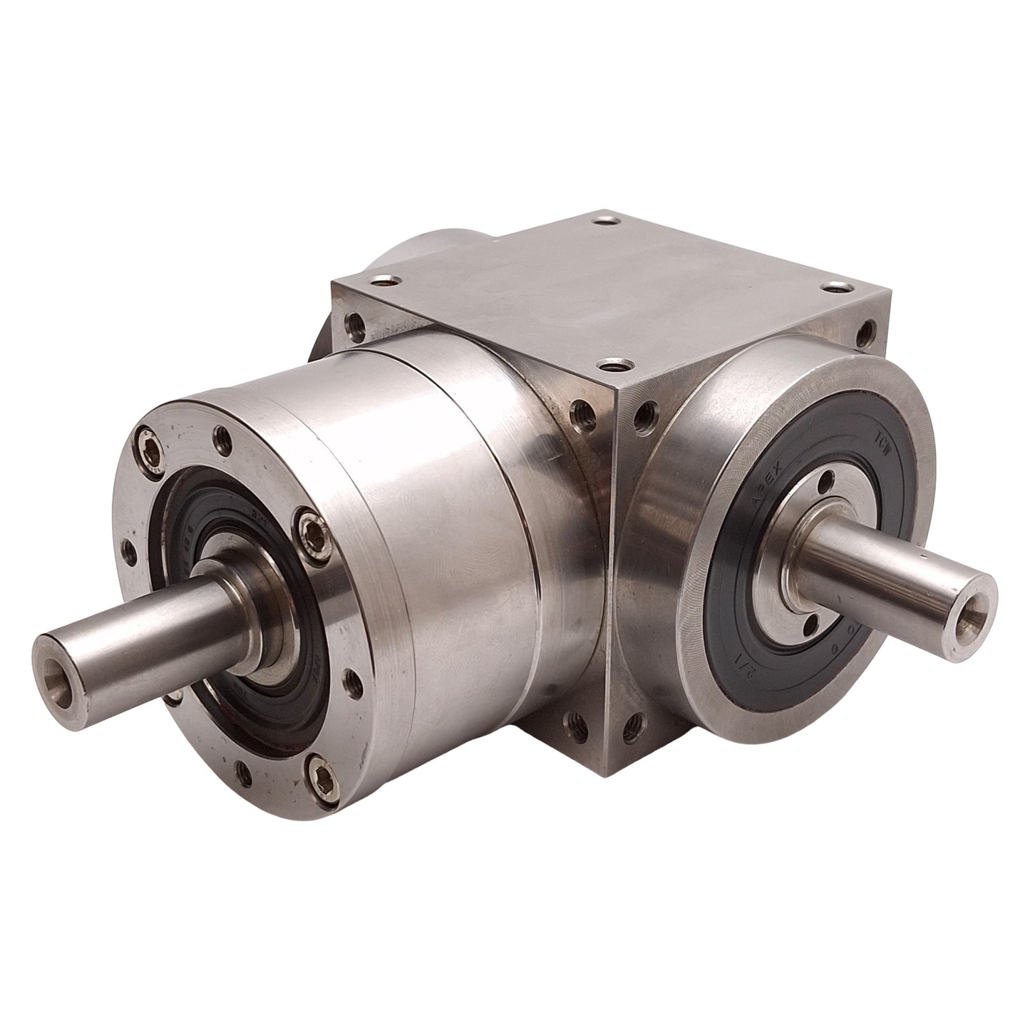 Used Apex Dynamics AT075L1(LF)-S1 Right Angle 1:1 Gearbox, 45Nm, 6500rpm, ø16mm Shaft