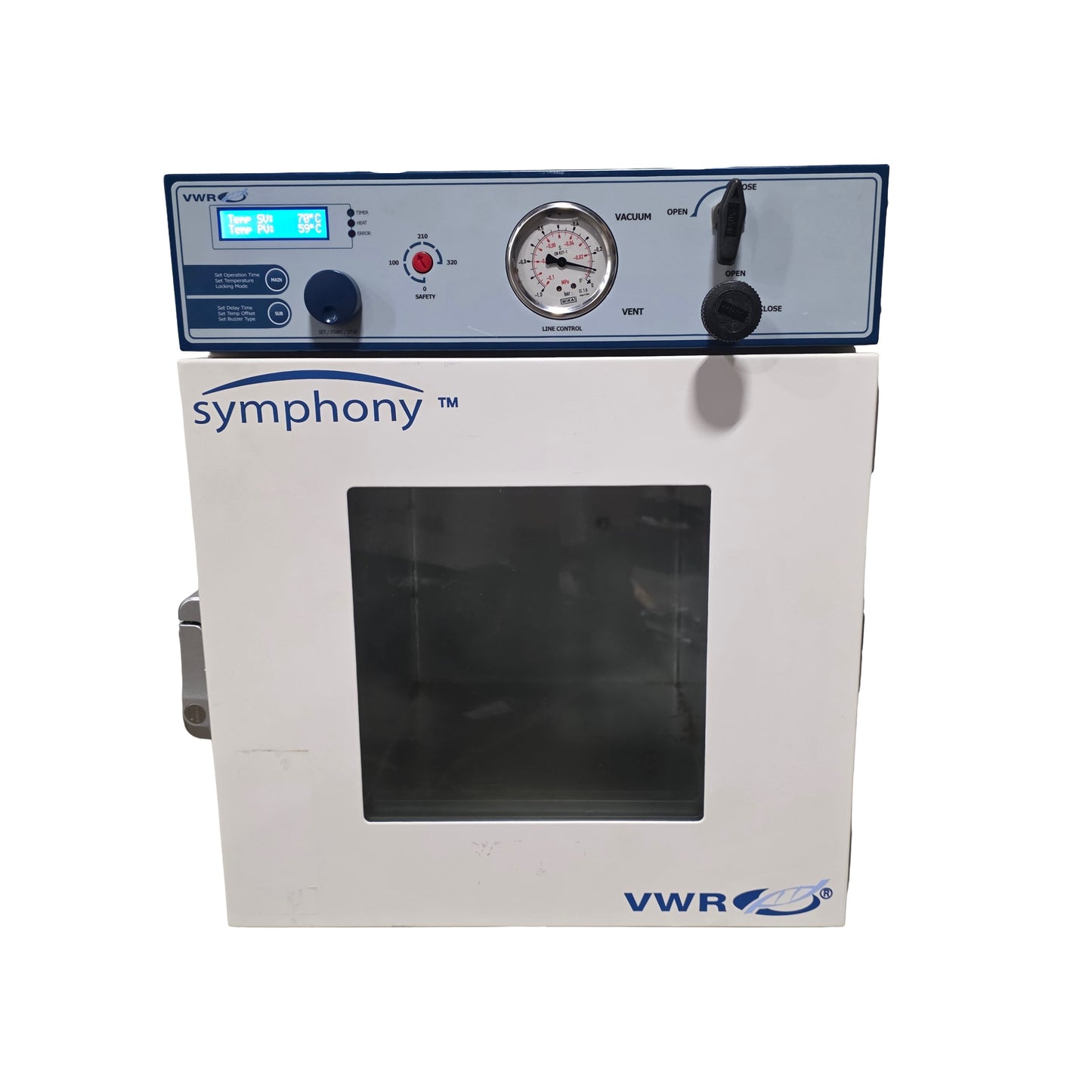 Used VWR 414004-578 Symphony Benchtop Vacuum Oven 20L, 25°C To 200°C, 120VAC 600W