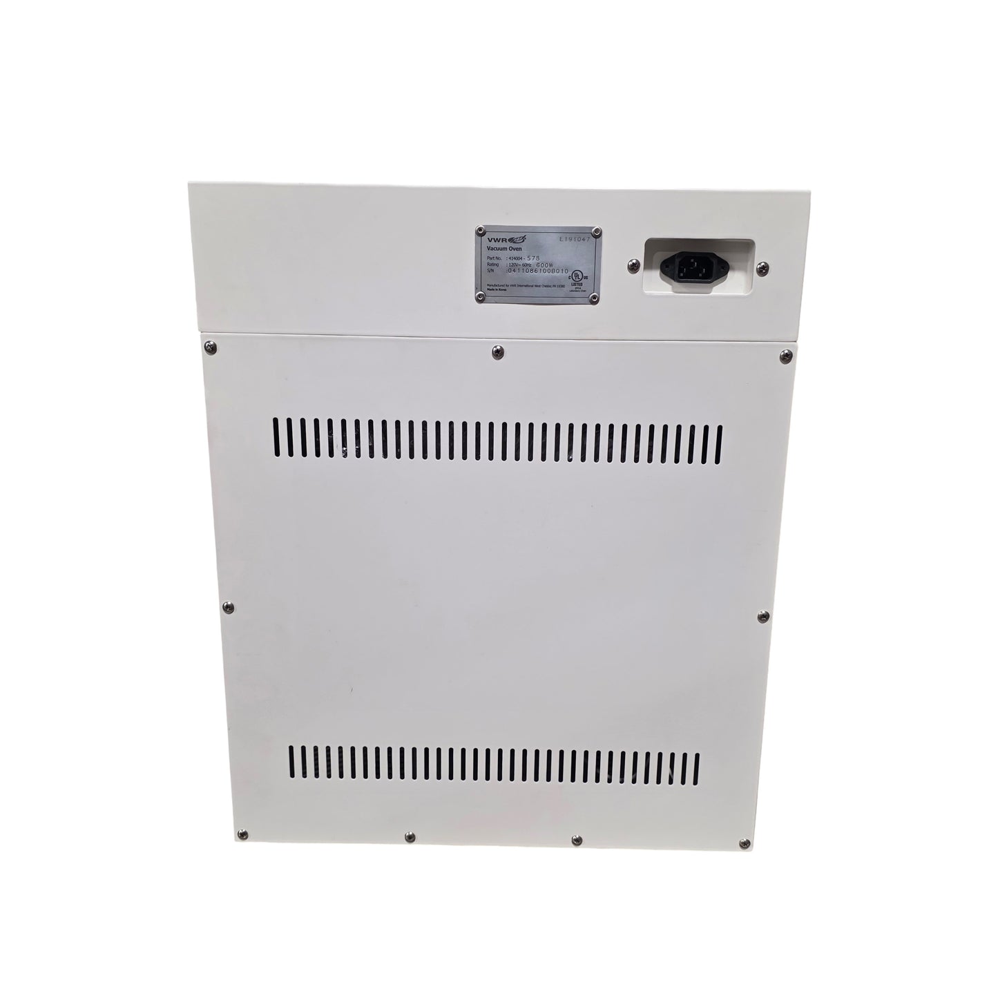 Used VWR 414004-578 Symphony Benchtop Vacuum Oven 20L, 25°C To 200°C, 120VAC 600W