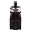 Used Omron A22RW-3MG-24A-20 Green Illuminated Selector Switch, 3-Position, 2NO, 24V