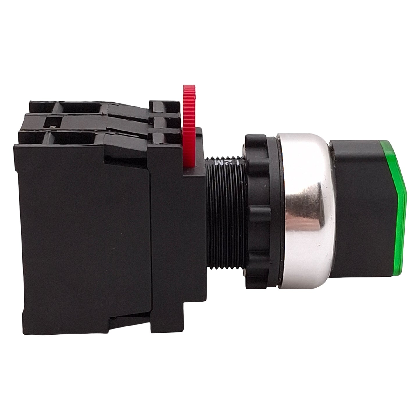 Used Omron A22RW-3MG-24A-20 Green Illuminated Selector Switch, 3-Position, 2NO, 24V