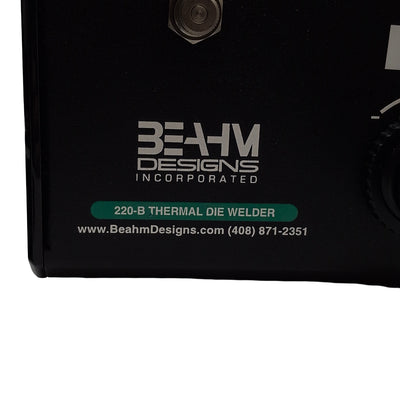 Used Beahm 220-B Thermal Die Bonder 200-500°F, 1-9999sec Timer, 0-100PSI, 120VAC