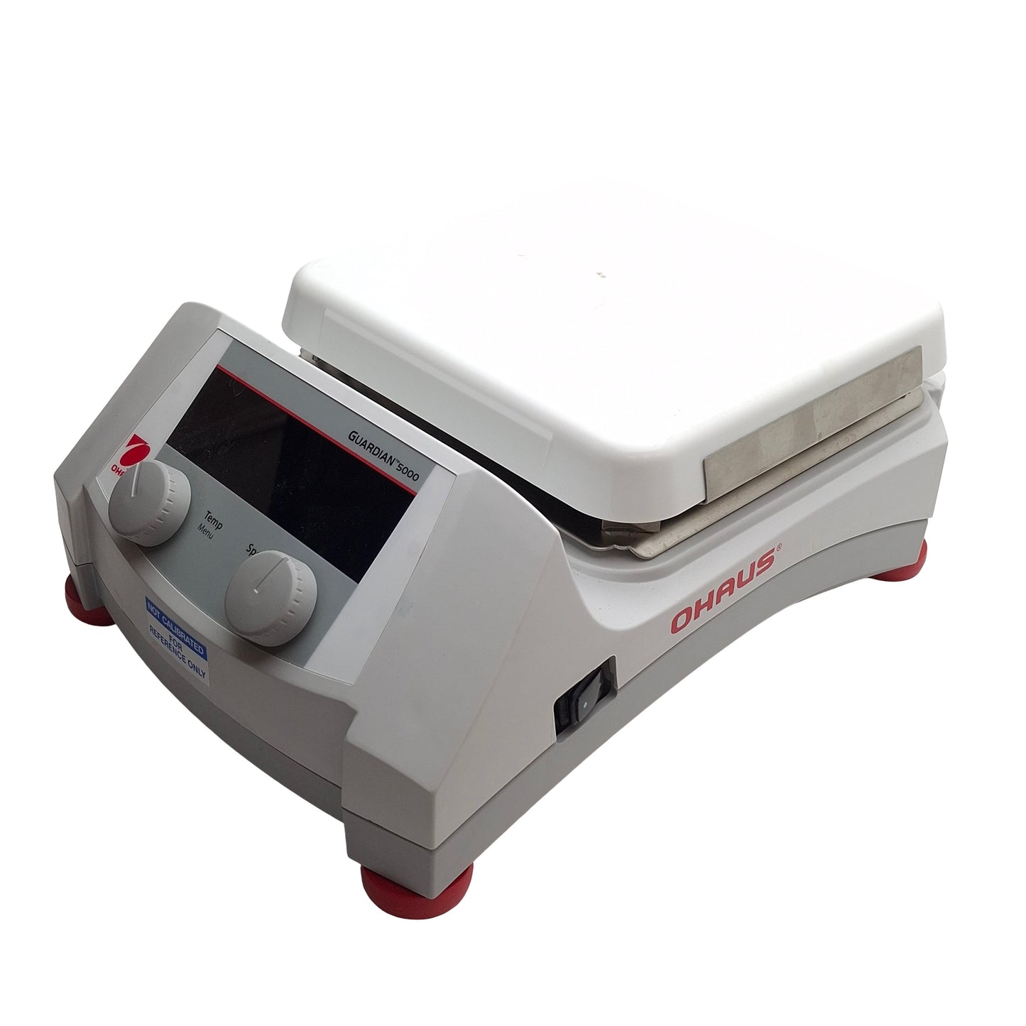 Used Ohaus e-G51HS07C Hotplate Stirrer, 60-1600RPM, 15Liters, 120VAC 10A, 7x7in