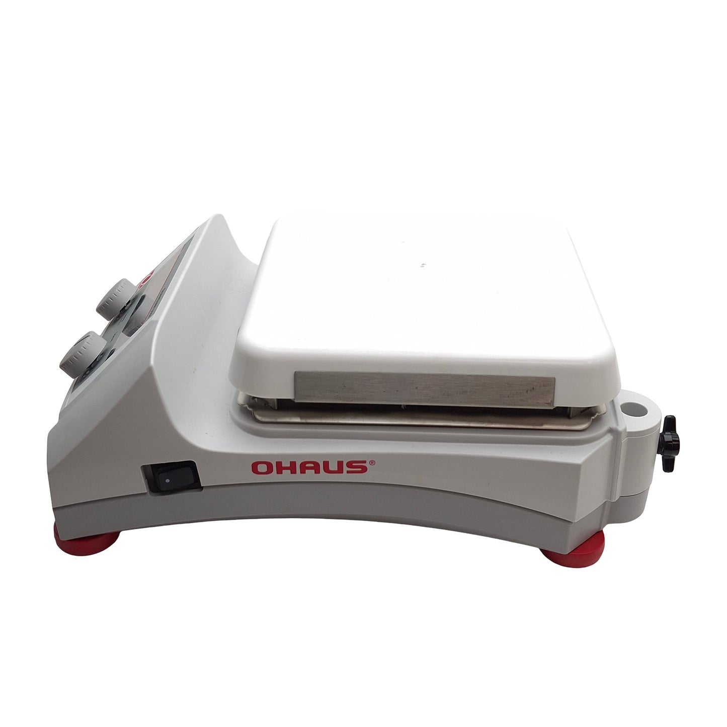 Used Ohaus e-G51HS07C Hotplate Stirrer, 60-1600RPM, 15Liters, 120VAC 10A, 7x7in