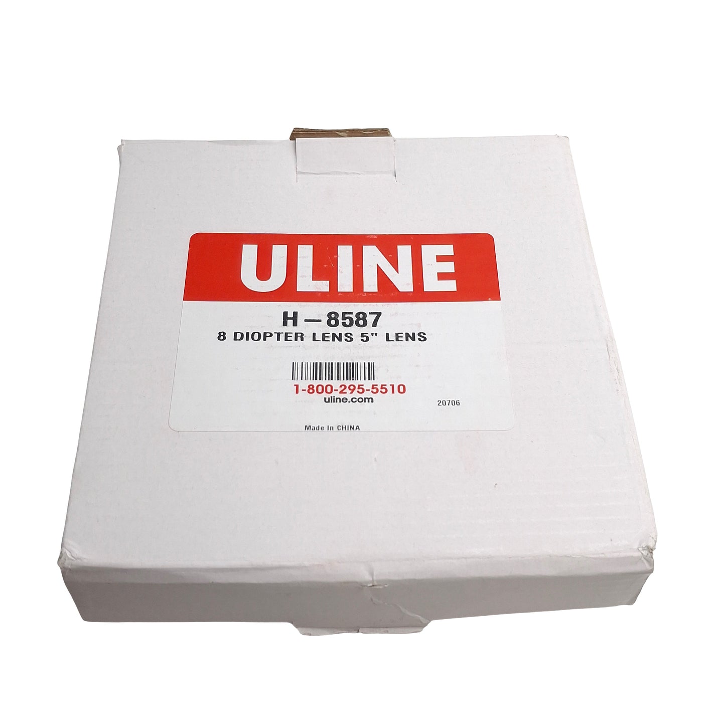 New Uline H-8587 Replacement Glass Lens, 5in Diameter, 8 Diopter (3x Mag)
