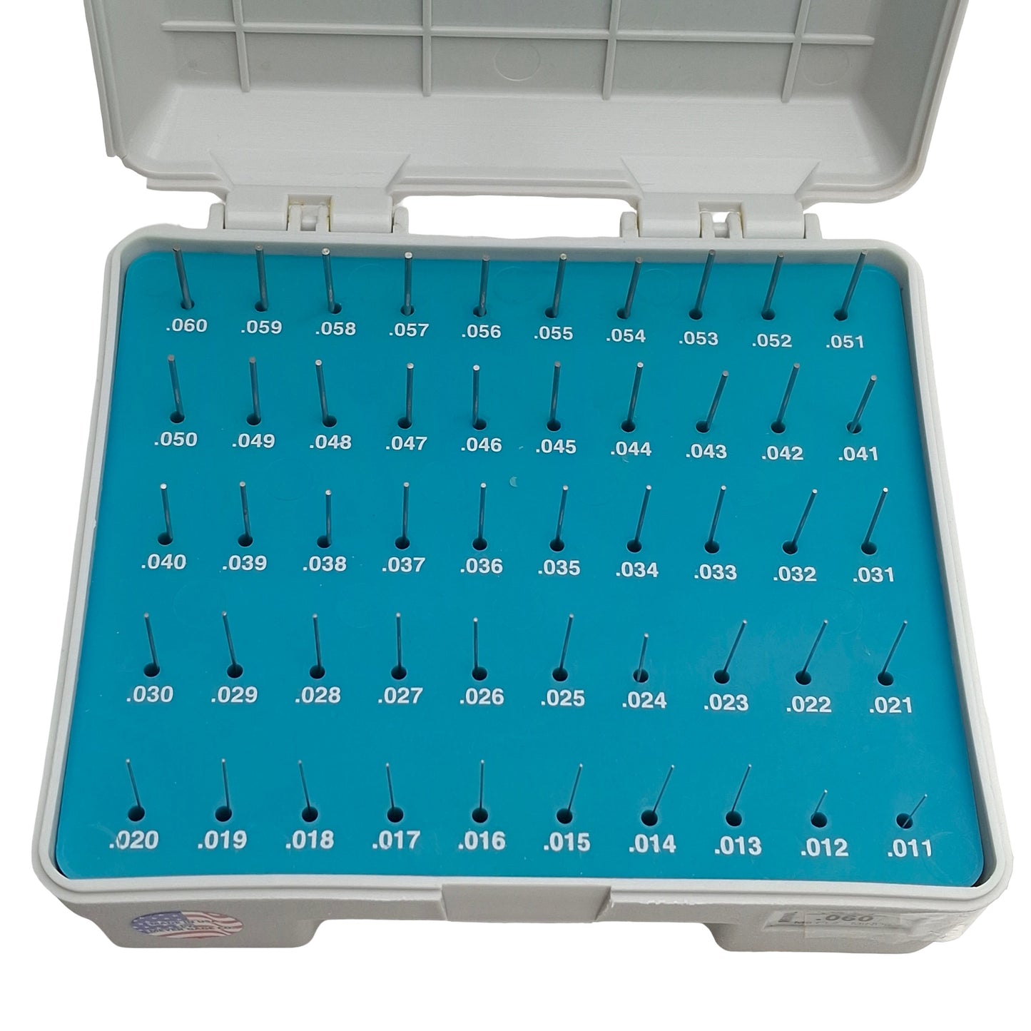 Used Meyer Gauge Makers M0M Pin Gauge Set, 0.011in to 0.60in Minus, Class Z
