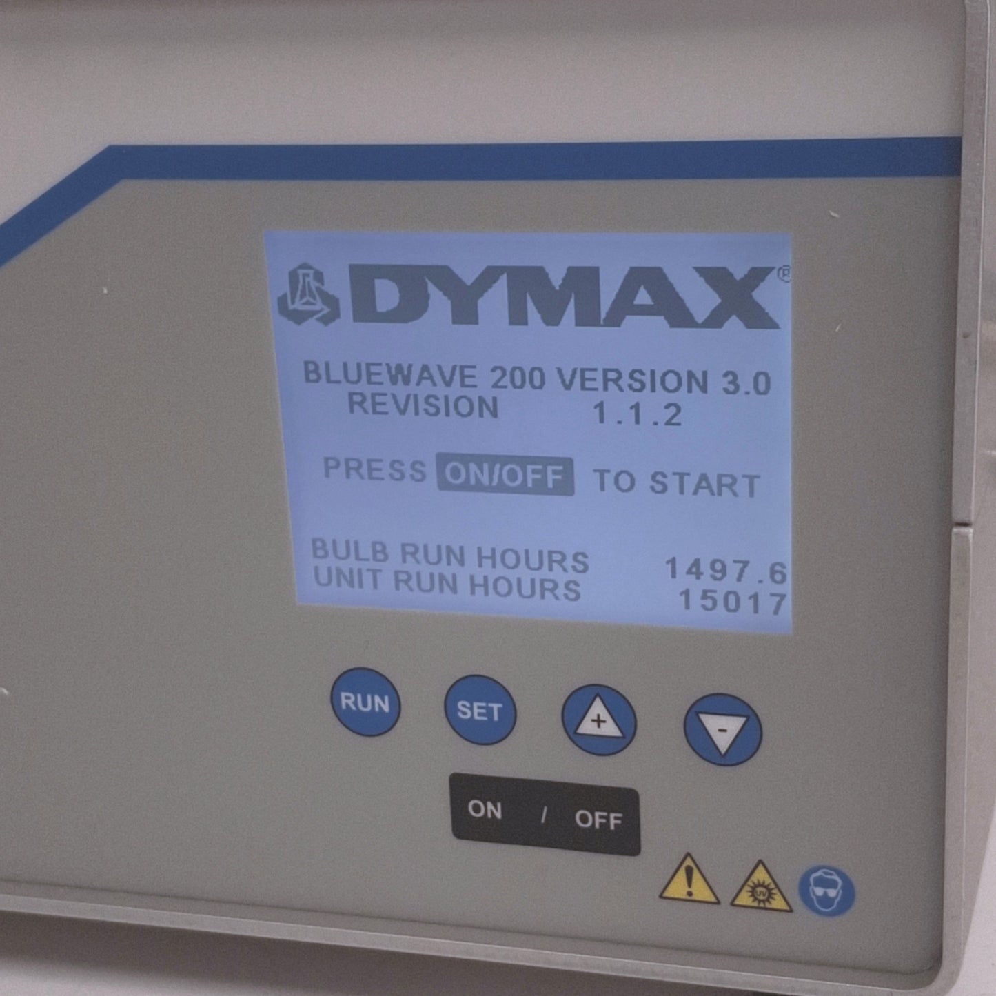 Used Dymax BlueWave 200 V3.0 UV Curing Spot Lamp, 200W 280-450nm, 100-240VAC