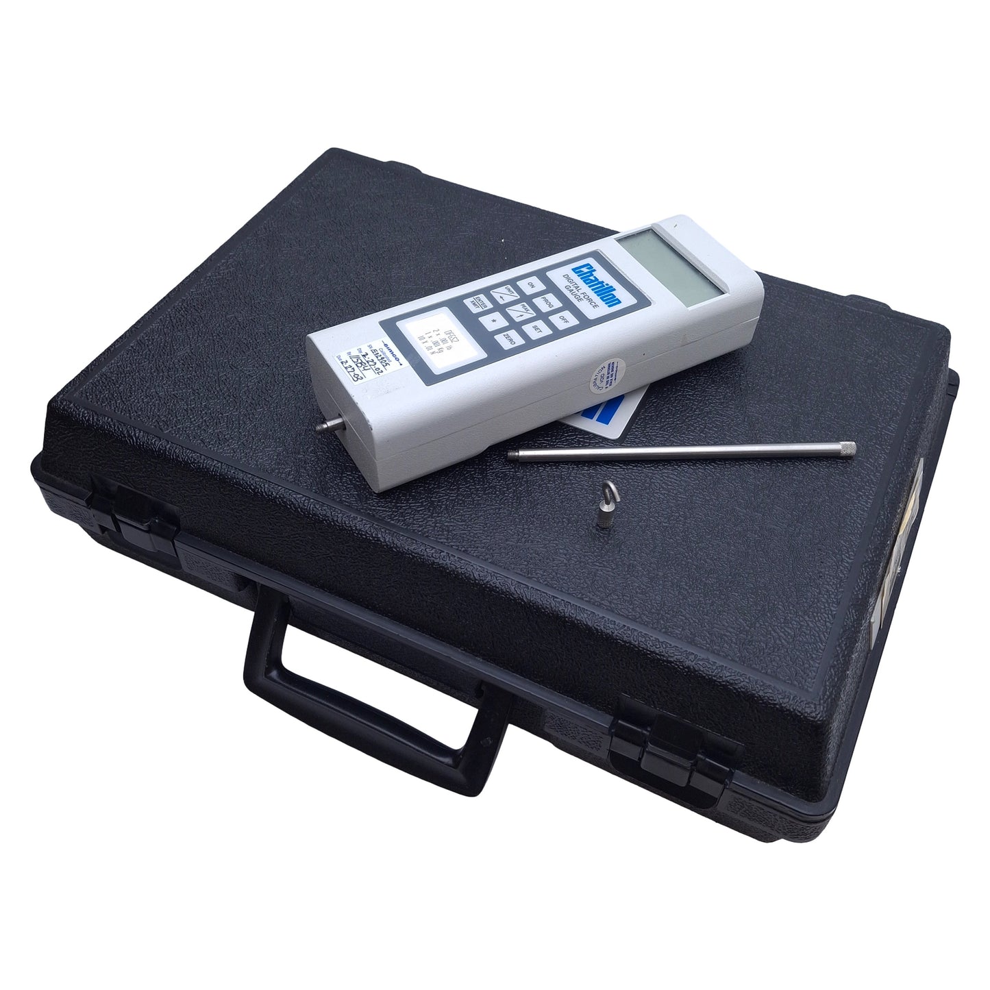 Used Chatillon DFGS2 Digital Force Gauge, 4-1/2 Digit LCD, 2lbf Capacity, RS232