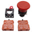 Used Omron A22E-M-02 Pushbutton E-Stop, 2NC, Twist-Release, Red ø40mm Mushroom