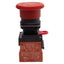 Used Omron A22E-M-02 Pushbutton E-Stop, 2NC, Twist-Release, Red ø40mm Mushroom