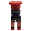 Used Omron A22E-M-02 Pushbutton E-Stop, 2NC, Twist-Release, Red ø40mm Mushroom