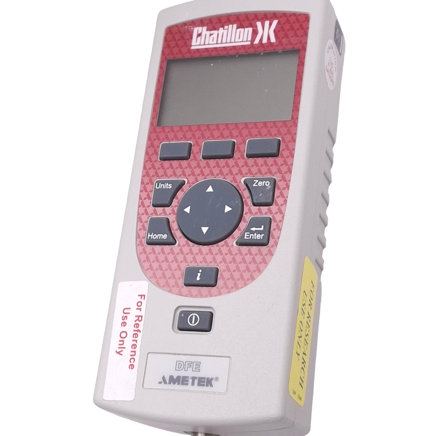 Used Chatillon DFE-025 Digital Force Gauge, 25lbf/400ozf/100N Max, +-0.25%, 120VAC