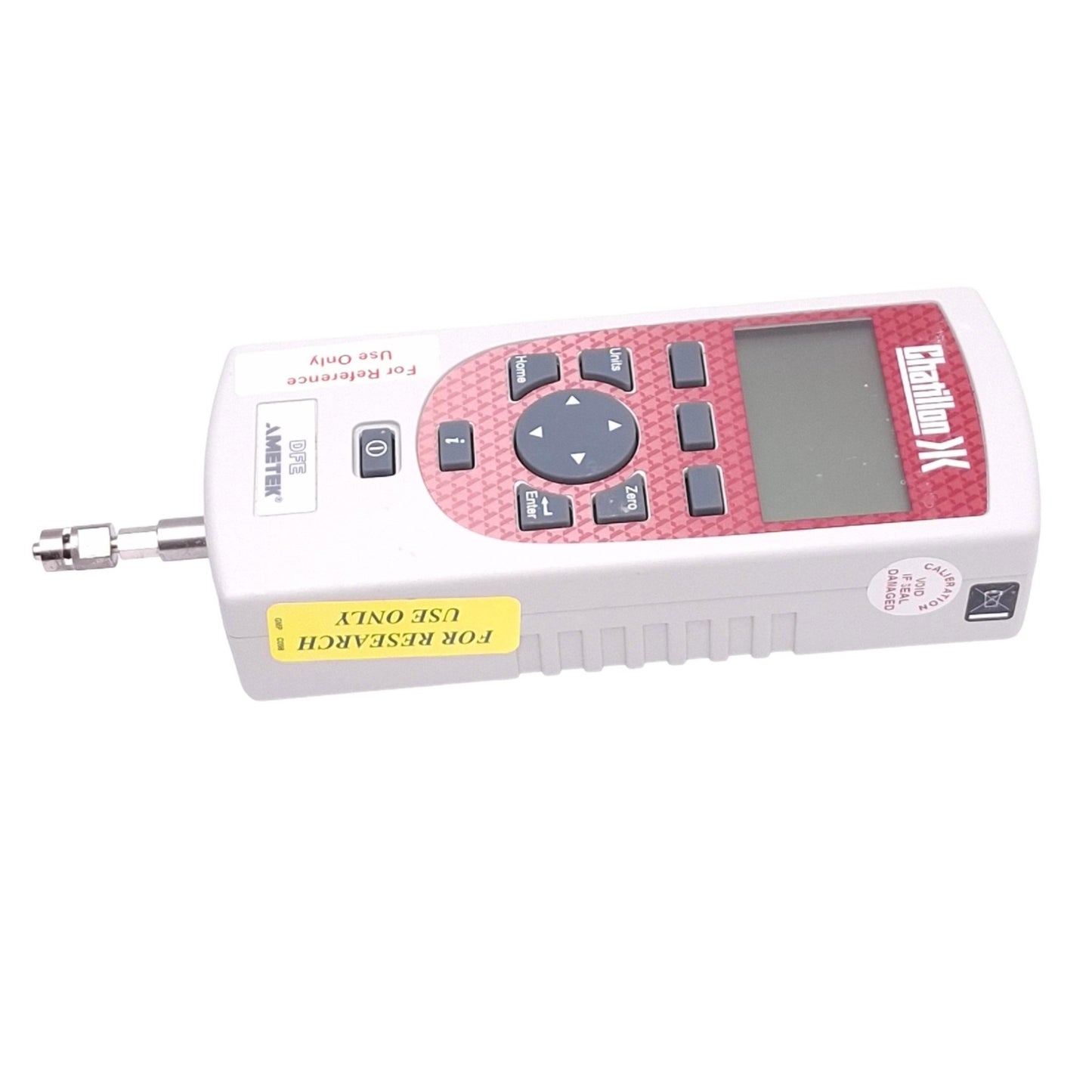 Used Chatillon DFE-025 Digital Force Gauge, 25lbf/400ozf/100N Max, +-0.25%, 120VAC