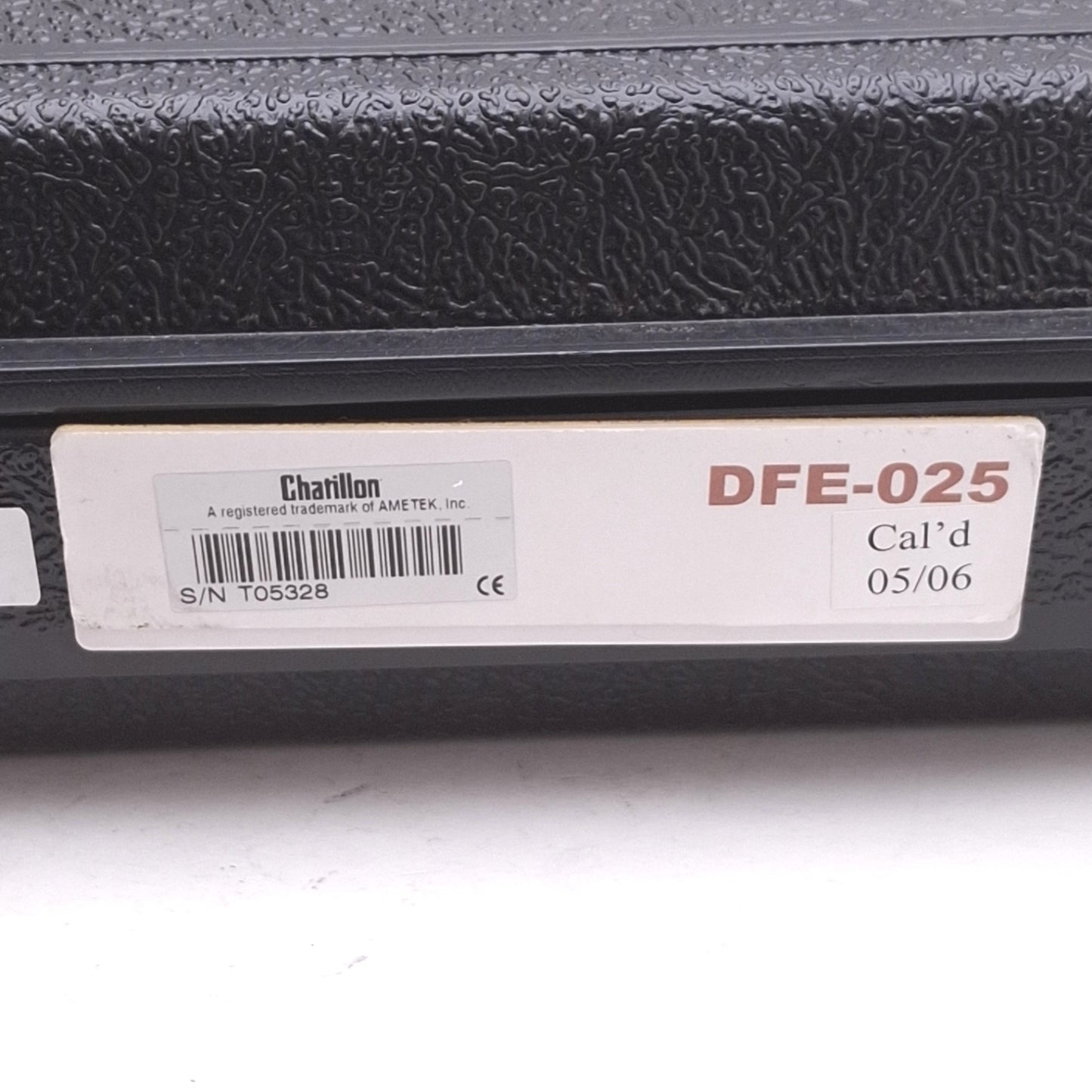 Used Chatillon DFE-025 Digital Force Gauge, 25lbf/400ozf/100N Max, +-0.25%, 120VAC