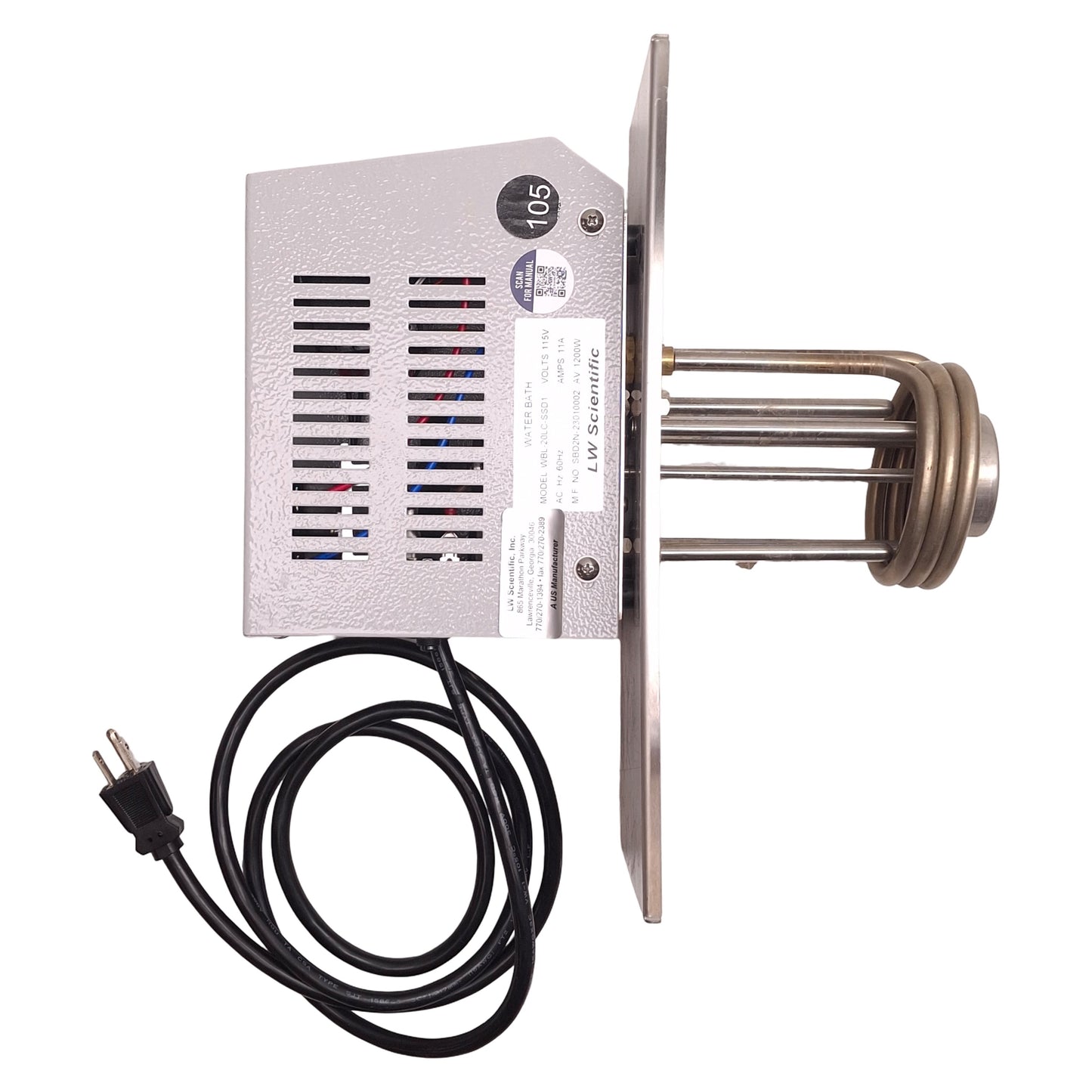 Used LW Scientific WBL-20LC-SSD1 Digital Heated Water Bath 110VAC, 5° to 100°C, 20L