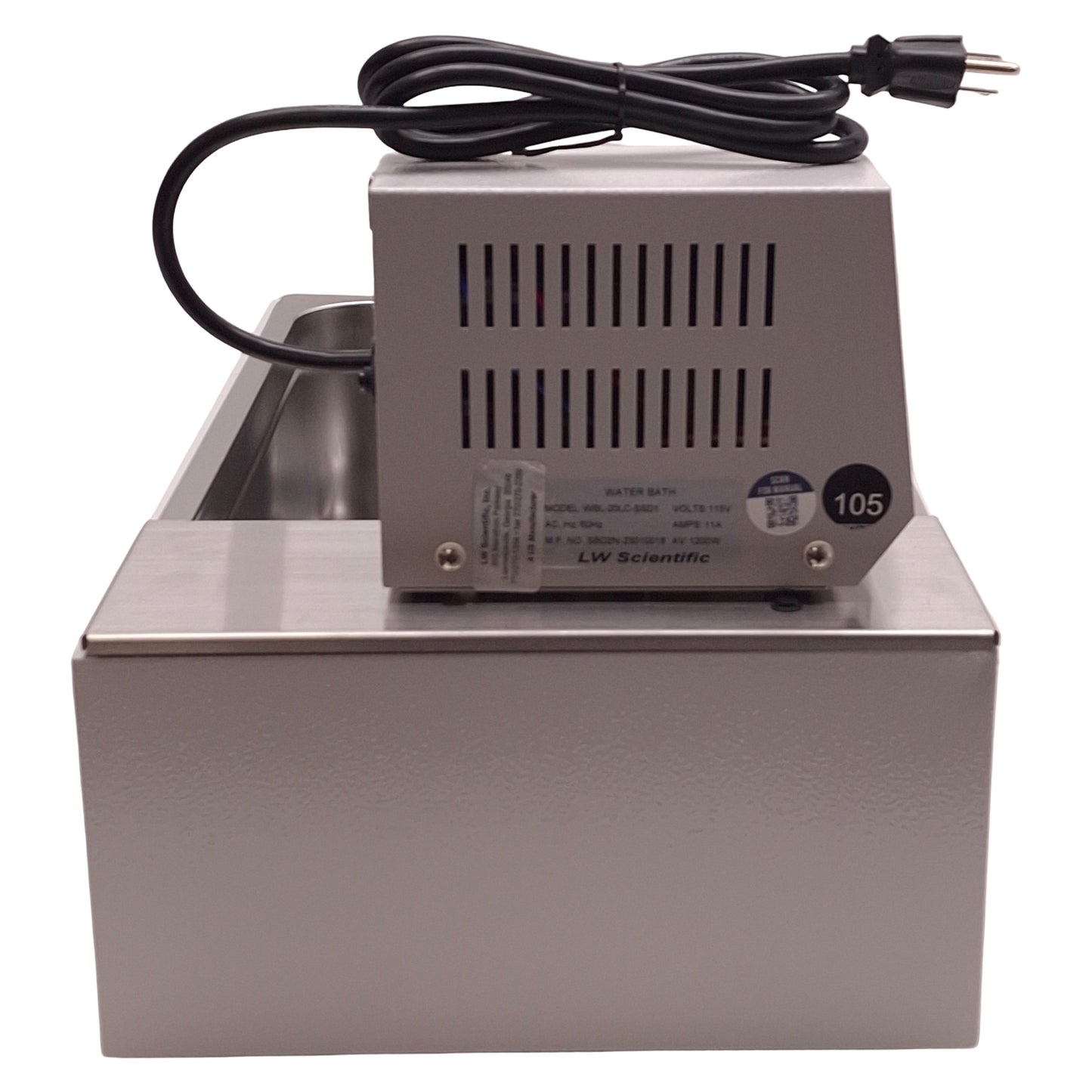 New – Open box LW Scientific WBL-20LC-SSD1 Digital Heated Water Bath 110VAC, 20L, 5° to 100°C