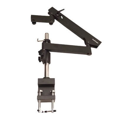 Used AmScope APC-NF Stereo Microscope Arm Stand, Desk Clamp, 40in Reach, 20lbs Cap